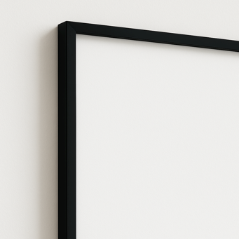 Premium Gerahmtes Poster Schwarz